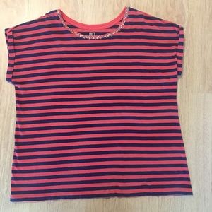 Rhinestoned Collar Tunic